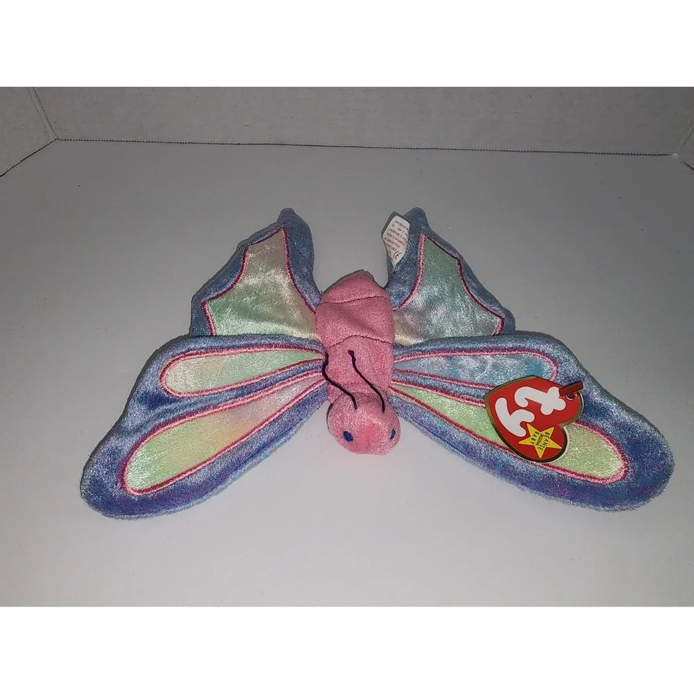 Ty Beanie Babies Flitter The Butterfly Holographic Tag‎